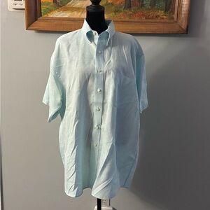 Jos. A. Bank Men's 100% Linen Short Sleeve Button Down Shirt Size Large